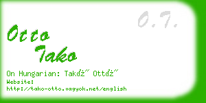 otto tako business card